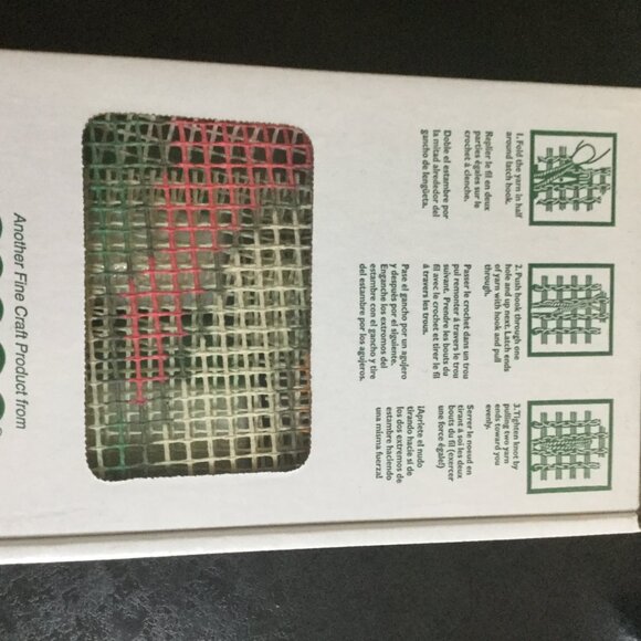 New in box set of 2 Latch hook kits never open Christmas dog and sports NO hook - Picture 2 of 7